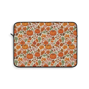 Slim Laptop Sleeve - Autumn Pumpkin Pattern Fall - Dipaliz - Sleeves