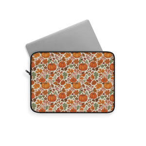 Slim Laptop Sleeve - Autumn Pumpkin Pattern Fall - Dipaliz - Sleeves