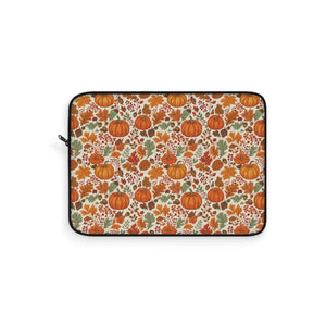 Slim Laptop Sleeve - Autumn Pumpkin Pattern Fall - Dipaliz - Sleeves