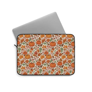 Slim Laptop Sleeve - Autumn Pumpkin Pattern Fall - Dipaliz - Sleeves