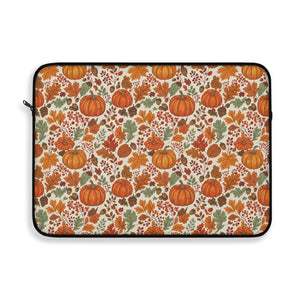 Slim Laptop Sleeve - Autumn Pumpkin Pattern Fall - Dipaliz - Sleeves