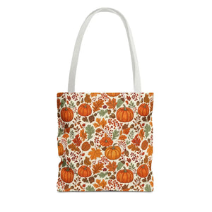Sturdy Pumpkin Pattern Tote Bag - Autumn Market - Dipaliz - Bags