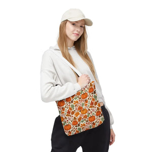 Sturdy Pumpkin Pattern Tote Bag - Autumn Market - Dipaliz - Bags