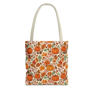 Sturdy Pumpkin Pattern Tote Bag - Autumn Market - Dipaliz - Bags