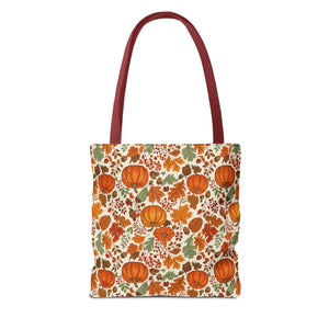 Sturdy Pumpkin Pattern Tote Bag - Autumn Market - Dipaliz - Bags