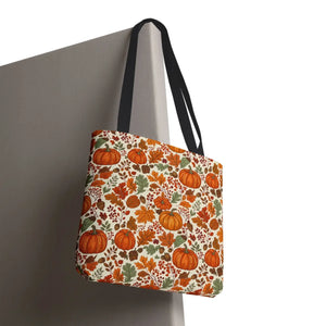 Sturdy Pumpkin Pattern Tote Bag - Autumn Market - Dipaliz - Bags