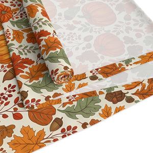 Autumn Pumpkins Table Runner - Cotton Twill Fall Decor - Dipaliz - Runners