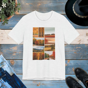 Soft Autumn Scenery Unisex Jersey - Fall Cotton Tee - Dipaliz - T-shirts - s