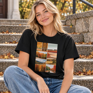 DipaliZ Autumn Scenery Unisex Jersey Short Sleeve Tee Cotton