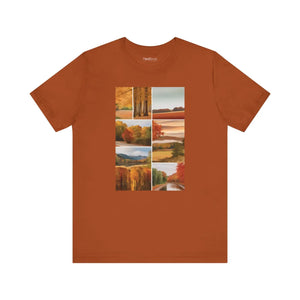 Soft Autumn Scenery Unisex Jersey - Fall Cotton Tee - Dipaliz - T-shirts - s