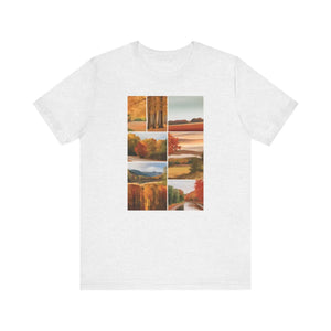 Soft Autumn Scenery Unisex Jersey - Fall Cotton Tee - Dipaliz - T-shirts - s