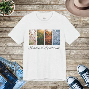 Unisex Jersey Short Sleeve Tee - Four Seasons Panel - Dipaliz - Ash / s - T-shirt