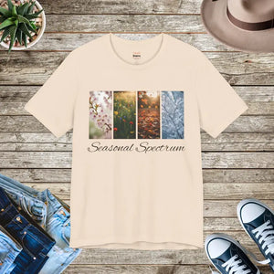 Unisex Jersey Short Sleeve Tee - Four Seasons Panel - Dipaliz - Soft Cream / s - T-shirt