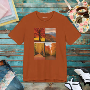 Cozy Autumn Vibes Unisex Jersey Short Sleeve Tee - Dipaliz - T-shirts