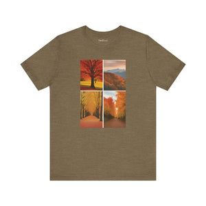 Cozy Autumn Vibes Unisex Jersey Short Sleeve Tee - Dipaliz - T-shirts