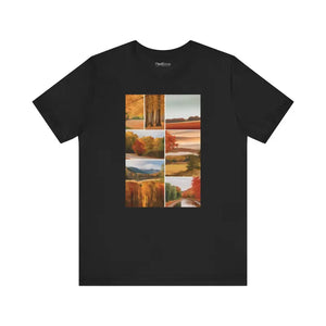 Autumn Scenery Unisex Jersey Short Sleeve Tee - Fall Vibes - Dipaliz - T-shirts