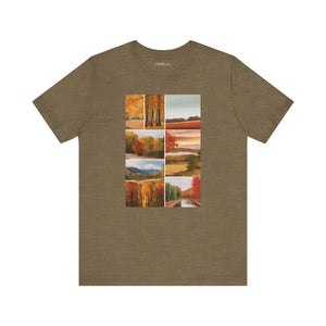 Autumn Scenery Unisex Jersey Short Sleeve Tee - Fall Vibes - Dipaliz - T-shirts
