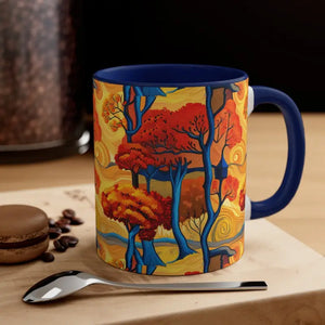 Coffee Mug - Fall Trees Autumn Escape Design - Dipaliz - Mugs