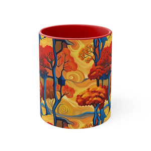 Coffee Mug - Fall Trees Autumn Escape Design - Dipaliz - Mugs