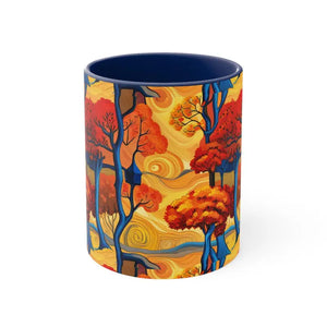 Coffee Mug - Fall Trees Autumn Escape Design - Dipaliz - Mugs