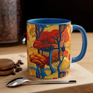 Coffee Mug - Fall Trees Autumn Escape Design - Dipaliz - Mugs