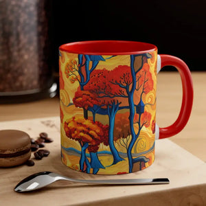 Coffee Mug - Fall Trees Autumn Escape Design - Dipaliz - Mugs