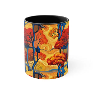 Coffee Mug - Fall Trees Autumn Escape Design - Dipaliz - Mugs