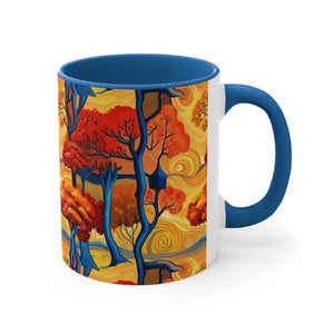 Coffee Mug - Fall Trees Autumn Escape Design - Dipaliz - Mugs