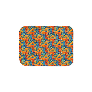 Autumn Trees Pattern Blanket – Plush Sherpa - Dipaliz - Blankets