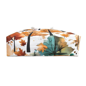 Oversized Weekender Bag - Autumn Trees Pattern - Dipaliz - Luggage & Bags