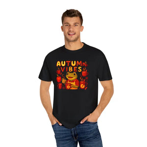 Autumn Vibes Frog Tee - Cozy Fall Fashion Comfort - Dipaliz - T-shirts