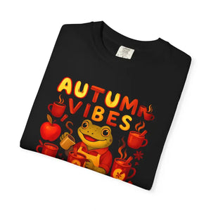 Autumn Vibes Frog Tee - Cozy Fall Fashion Comfort - Dipaliz - T-shirts