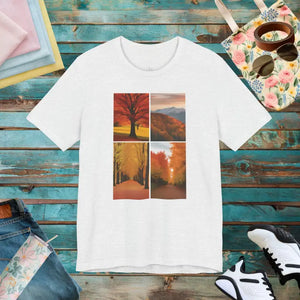 Autumn Vibes Unisex Jersey Short Sleeve Tee - Dipaliz - Ash / s - T-shirts