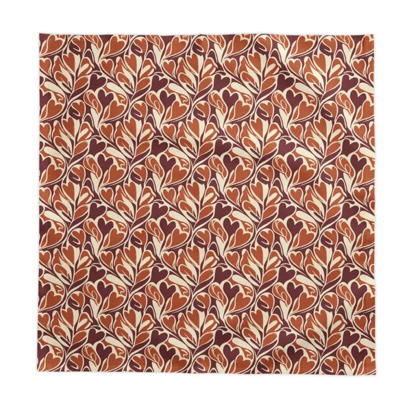 Home Decor - Autumn Vine Tablecloth - Cotton Twill Rustic Orange Leaf - Dipaliz 58’’ ×