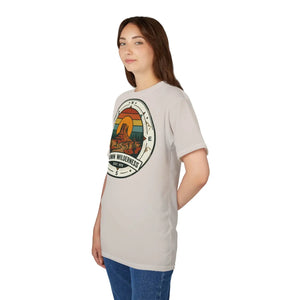 Autumn Wilderness Scenic Tee – Retro Desert Compass Graphic Shirt - T-shirts