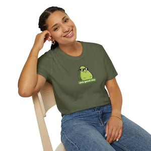 Avocado Avo Good Day Graphic Tee - Soft Cotton Crew - Dipaliz - T-shirt