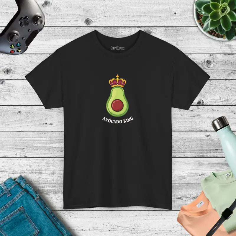 Avocado King Unisex Tee: your Casual Style Essential - Black / s T-shirt