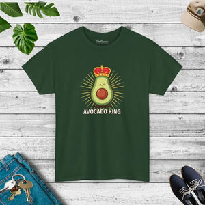 Avocado Unisex Heavy Cotton Tee with Vibrant Prints - Dipaliz - Forest Green / s - T-shirts