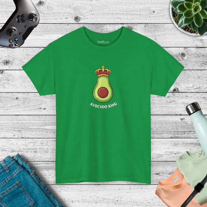 Avocado King Unisex Tee: your Casual Style Essential - Irish Green / s T-shirt