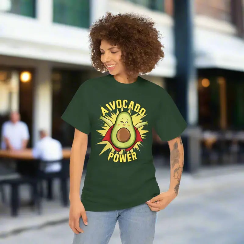 Avocado Power T-shirt: Elevate your Style with Comfort and Durability - T-shirt