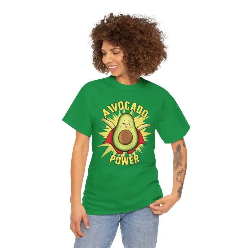 Avocado Power T-shirt: Elevate your Style with Comfort and Durability - Irish Green / s T-shirt