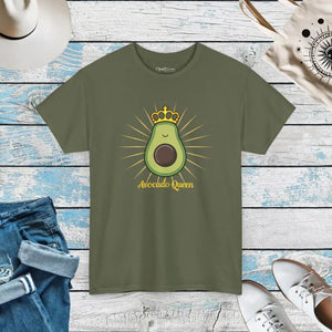 Heavyweight Avocado Tee - Premium Cotton Comfort Style - Dipaliz - Military Green / s - T-shirts