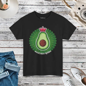 Heavy Cotton Avocado Tee - Guac Nroll Style - Dipaliz - Black / s - T-shirts