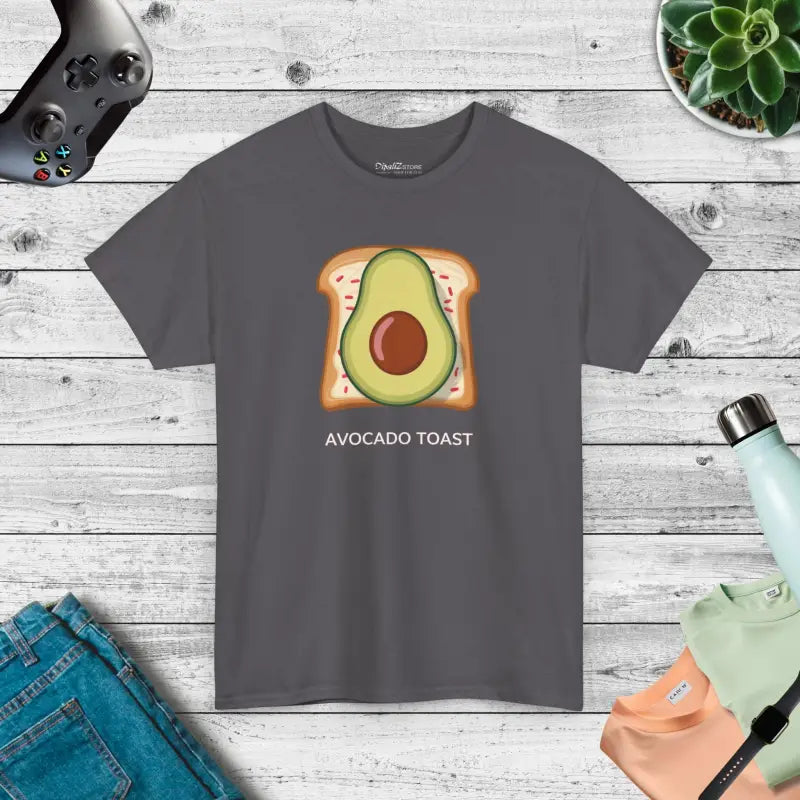 Avocado Toast Unisex Tee Heavy Cotton Fashion Trend 2024 - Charcoal / s T-shirt