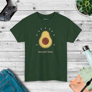 Avocado Toast Tee Heavy Cotton Women’s Shirt - Dipaliz - Forest Green / s - T-shirts