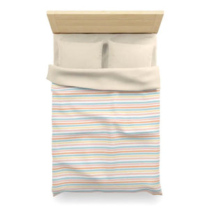 Microfiber Duvet Cover - Pastel Rainbow Sleep Sanctuary - Dipaliz - Home Decor