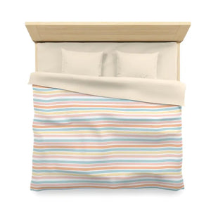 Microfiber Duvet Cover - Pastel Rainbow Sleep Sanctuary - Dipaliz - Home Decor