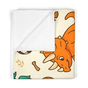 Baby Dinosaurs Fleece – Pastel Nursery Blanket - Dipaliz - Blankets
