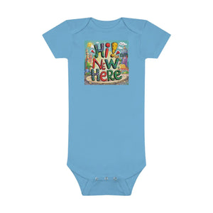 Luxe I’m New Here Baby Onesie - Cotton Snap Closure - Dipaliz - One-pieces