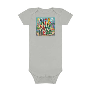 Luxe I’m New Here Baby Onesie - Cotton Snap Closure - Dipaliz - One-pieces